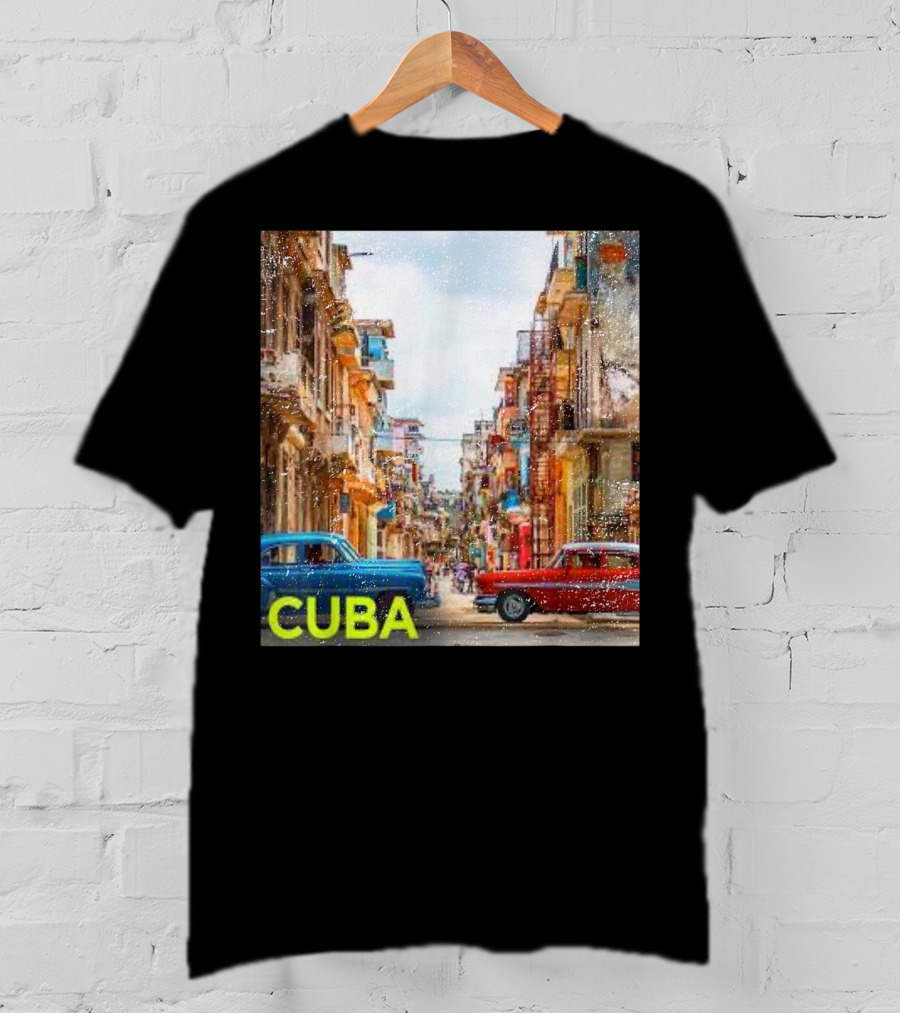 Cuba Classic Car Streets T-Shirt