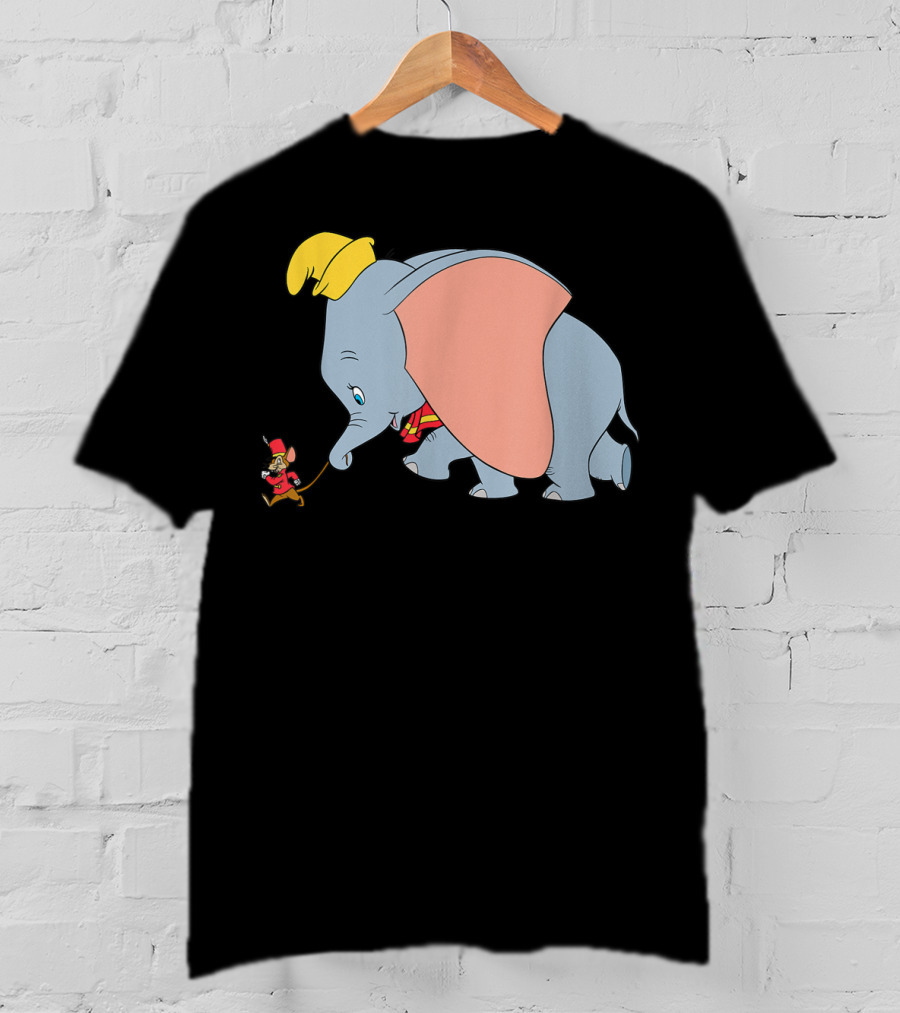 Disney Classic Dumbo Timothy Q Mouse Vintage Style Iconic Characters T-Shirt