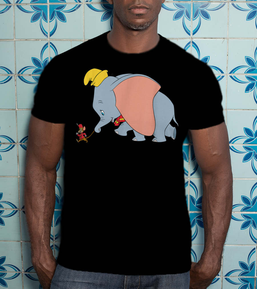 Disney Classic Dumbo Timothy Q Mouse Vintage Style Iconic Characters T-Shirt