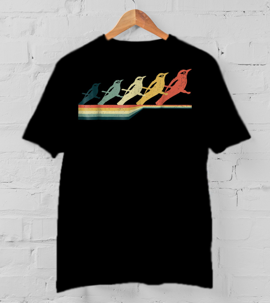 BALTIMORE ORIOLE Vintage Style Retro Bird T-Shirt