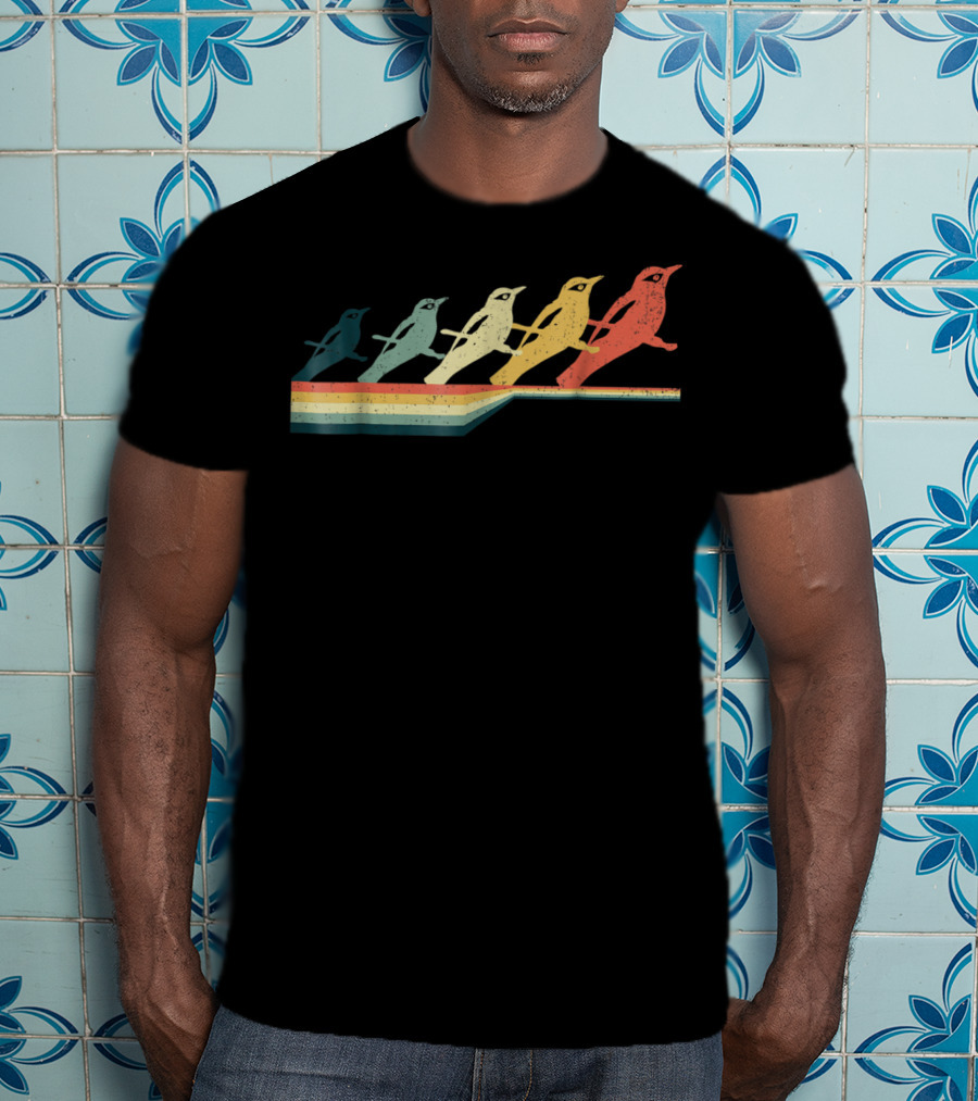 BALTIMORE ORIOLE Vintage Style Retro Bird T-Shirt