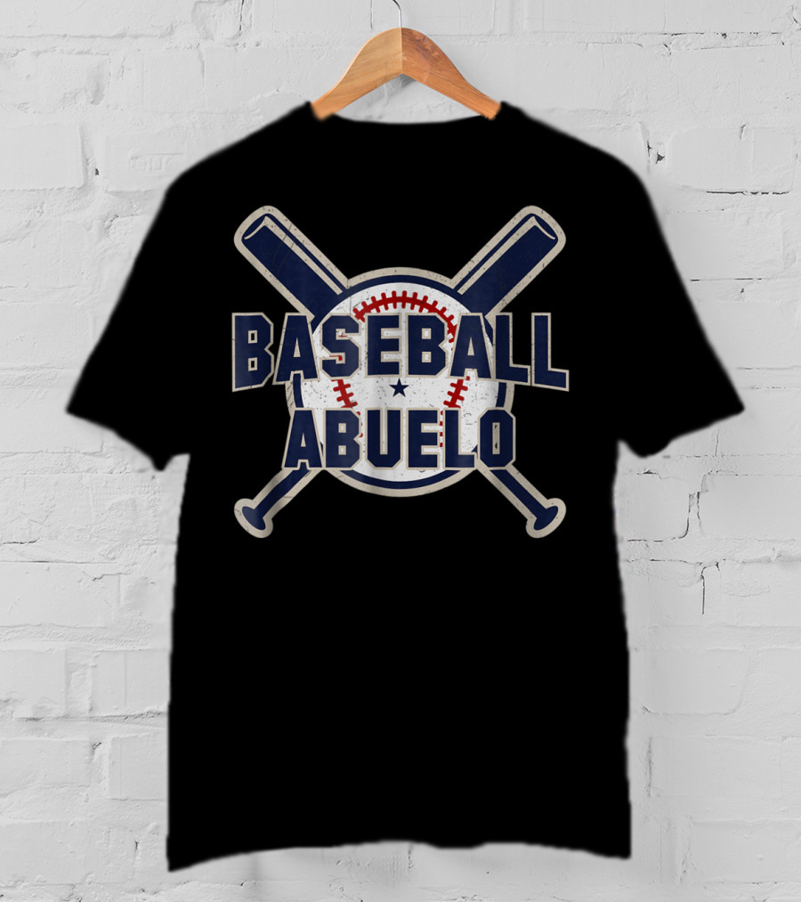 Baseball Abuelo Bat Crossed Softball Spani T-Shirt