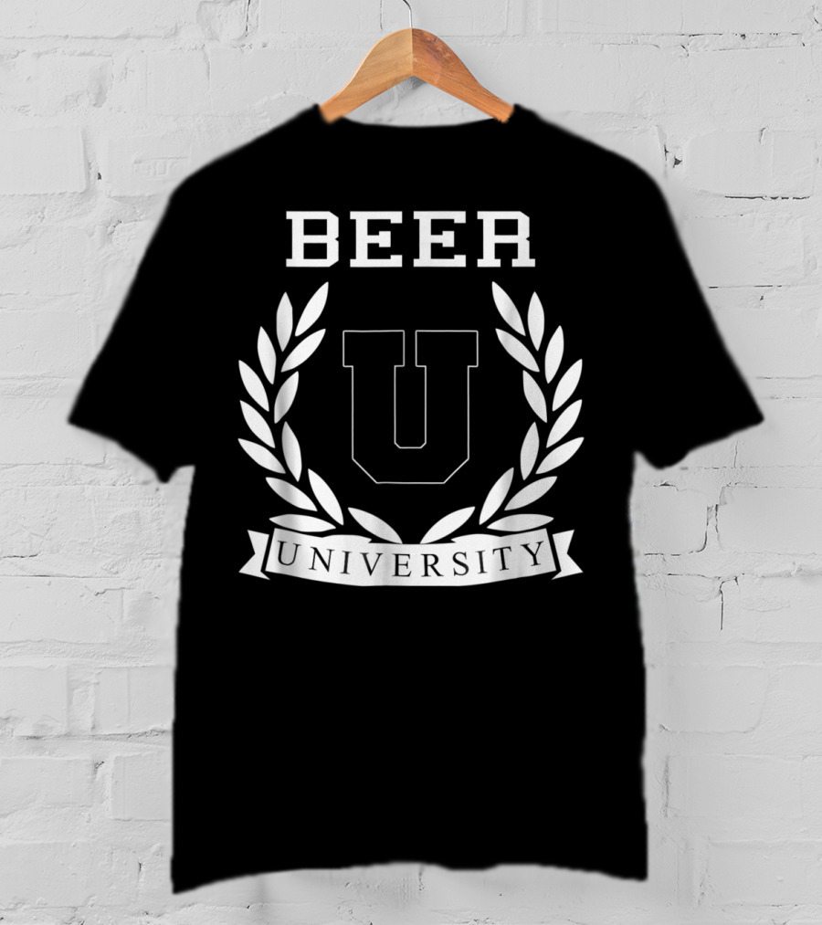 Beer University U Laurel Crest College Drinking T-Shirt