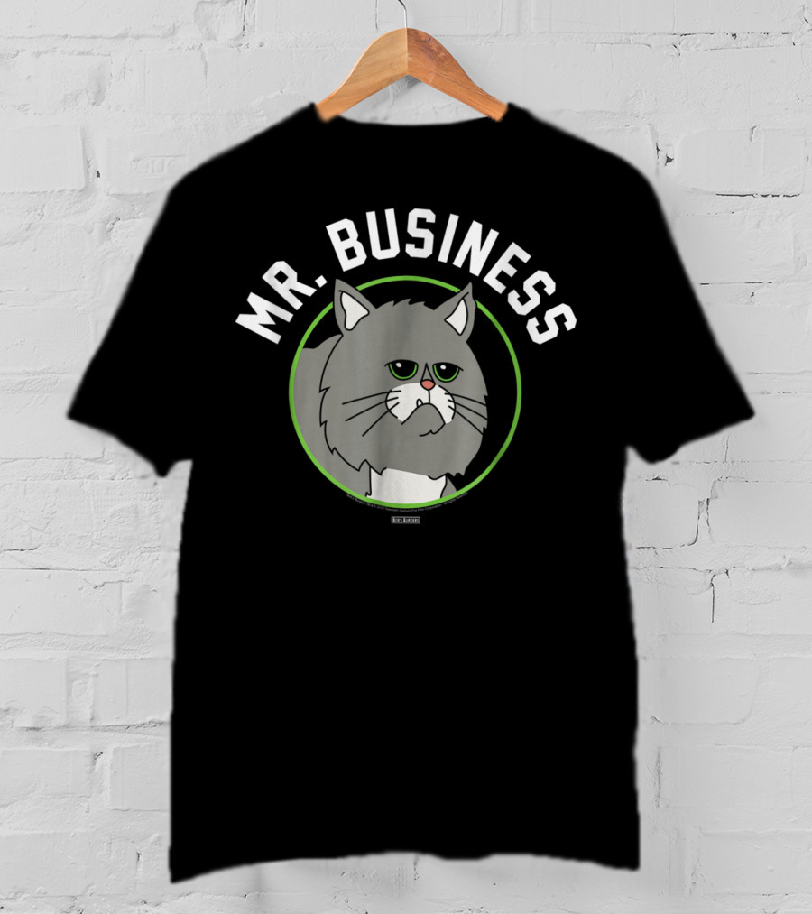 Bob's Burgers Mr Business Cat Cartoon Character T-Shirt