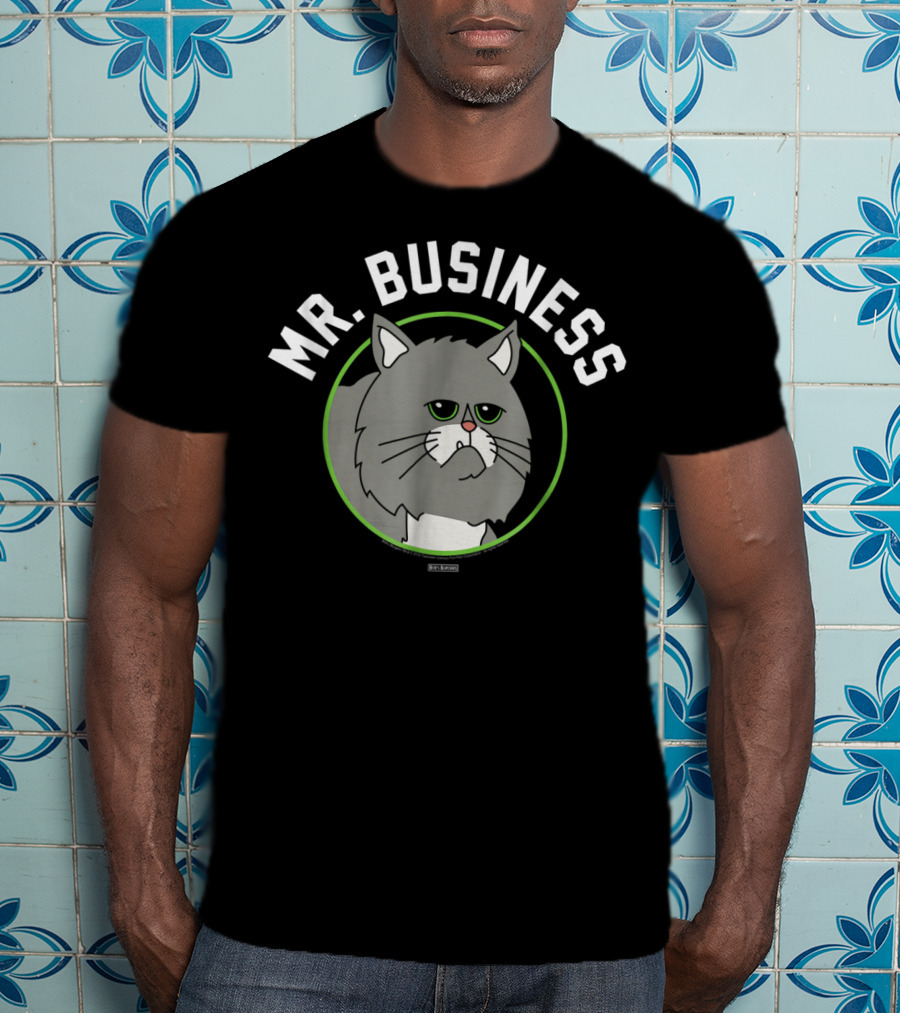 Bob's Burgers Mr Business Cat Cartoon Character T-Shirt