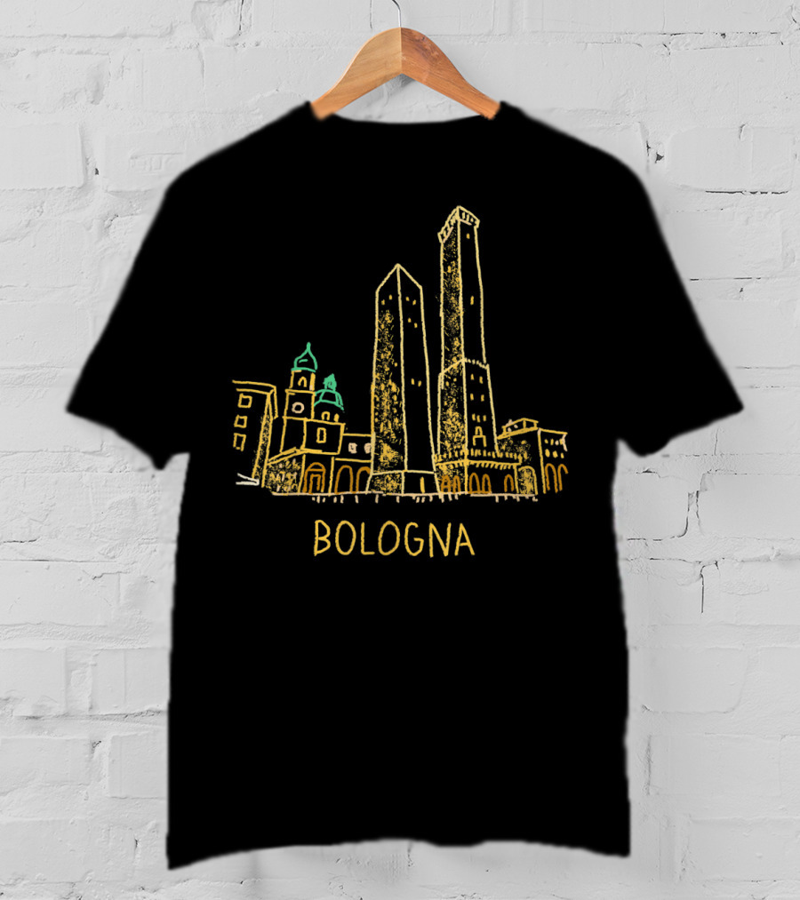 Bologna City Skyline Two Towers T-Shirt