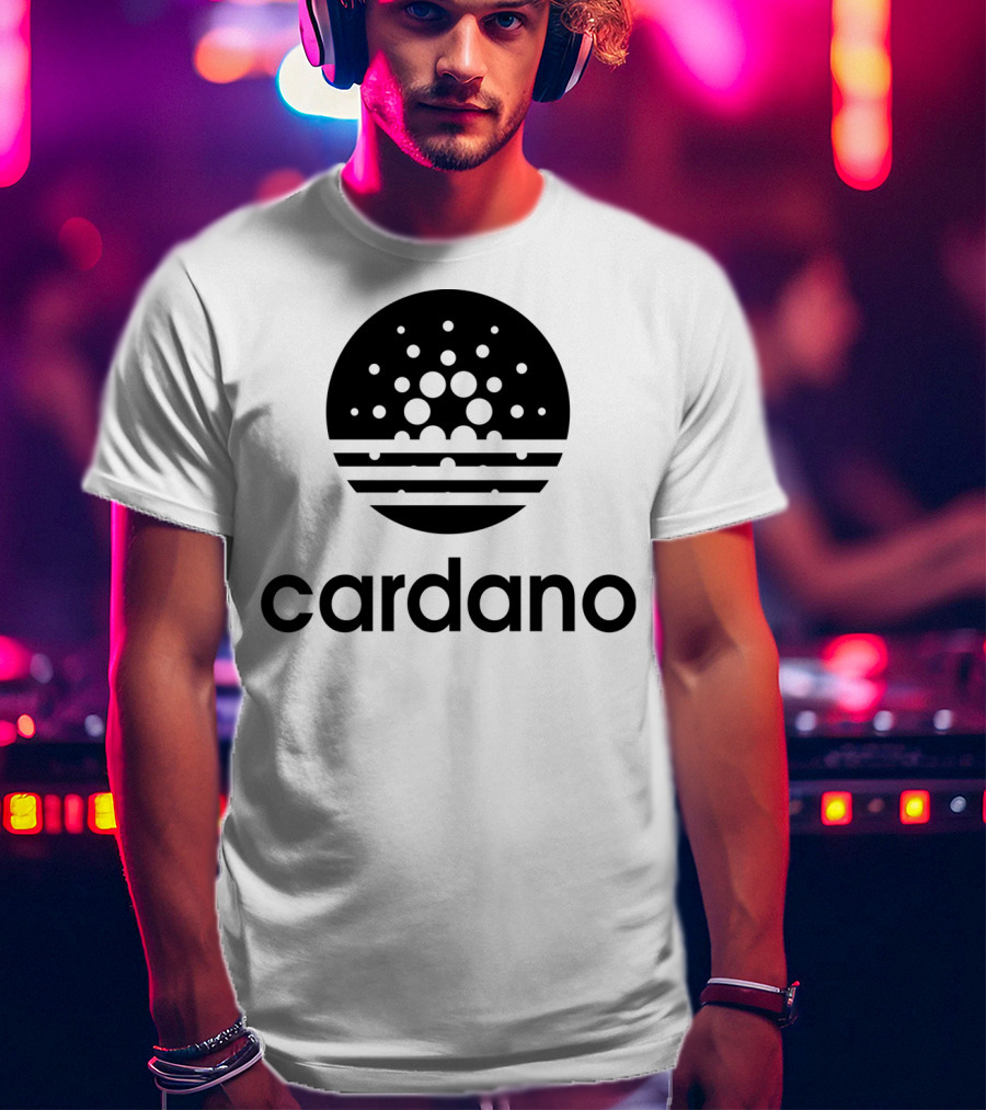 Cardano ADA Cryptocurrency Blockchain Symbol Black T-Shirt