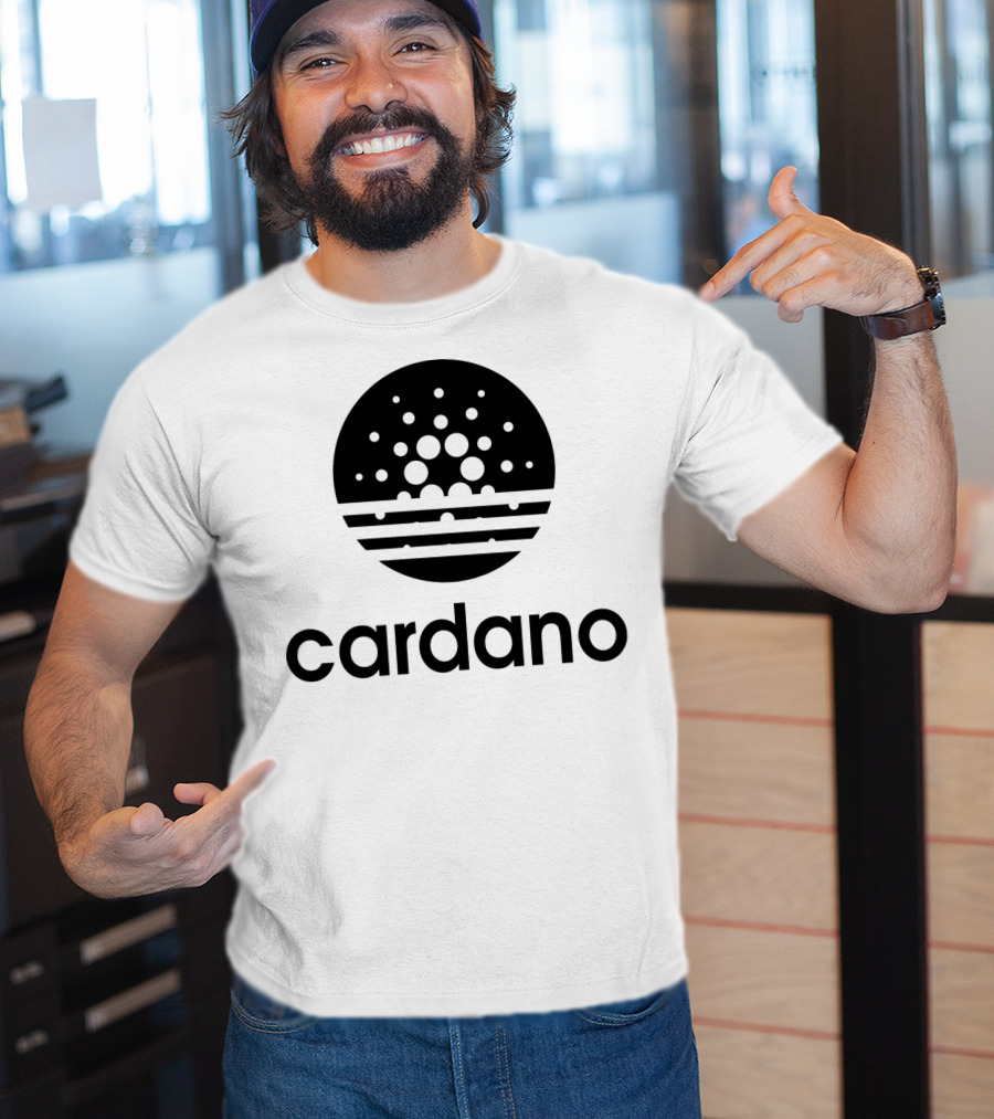 Cardano ADA Cryptocurrency Blockchain Symbol Black T-Shirt