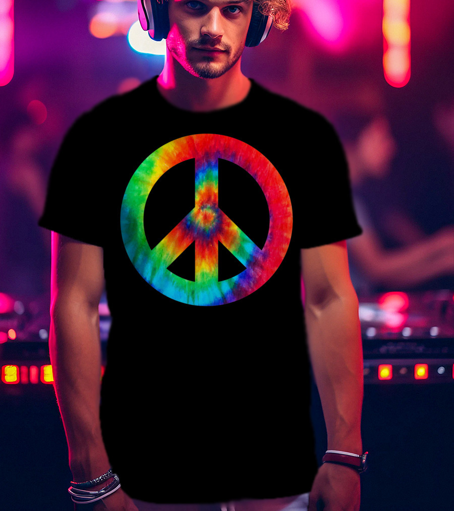 Cool Tie Dye Peace T-Shirt