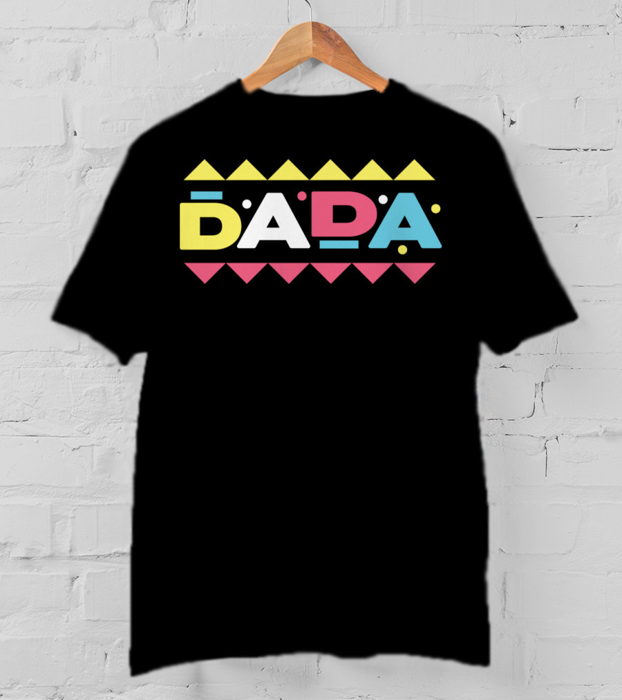 Dada Daddy Special From Daughter Colorful Geometric T-Shirt