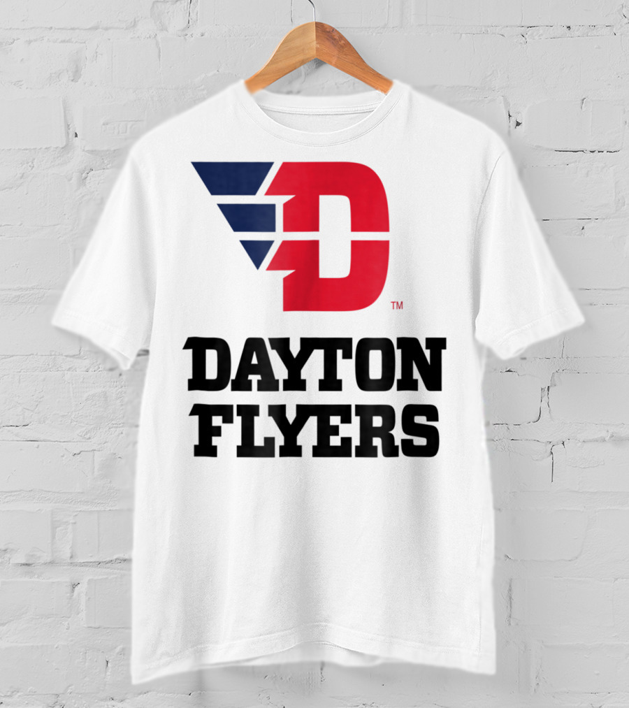 Dayton Flyers Logo University D Red Blue T-Shirt