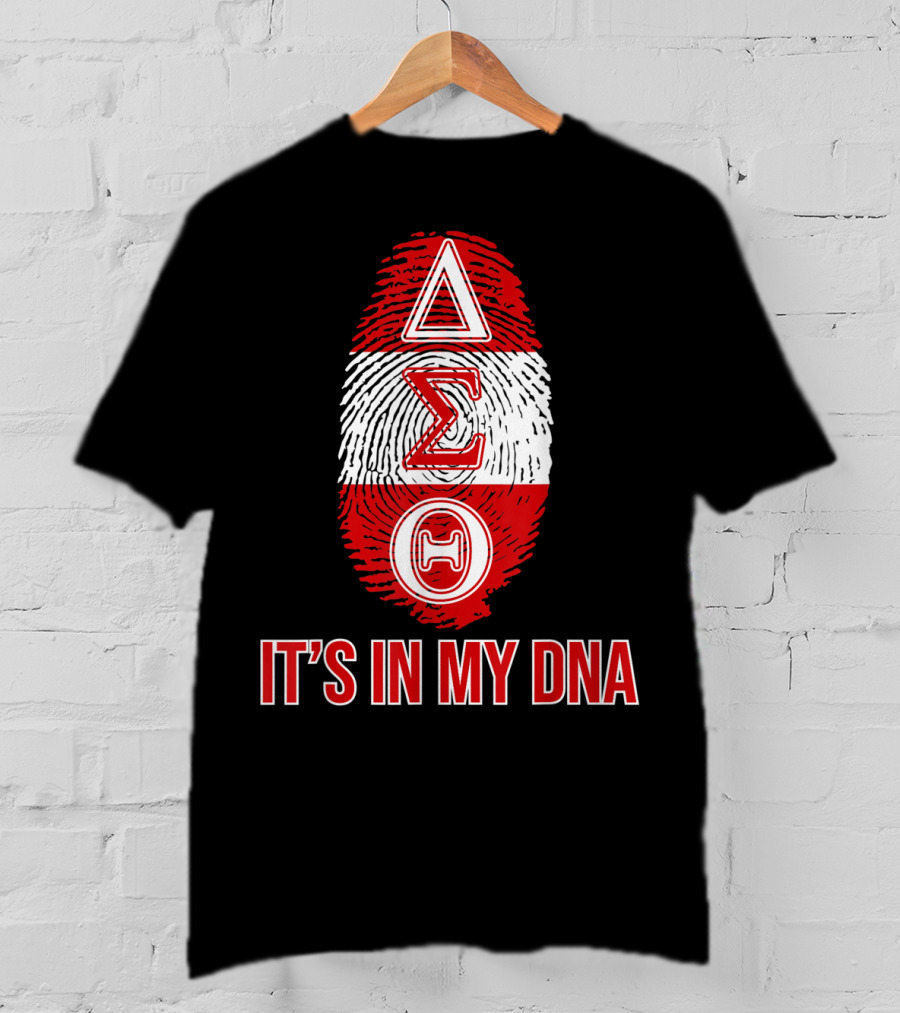 Delta Sigma Theta It's In My DNA Fingerprint T-Shirt