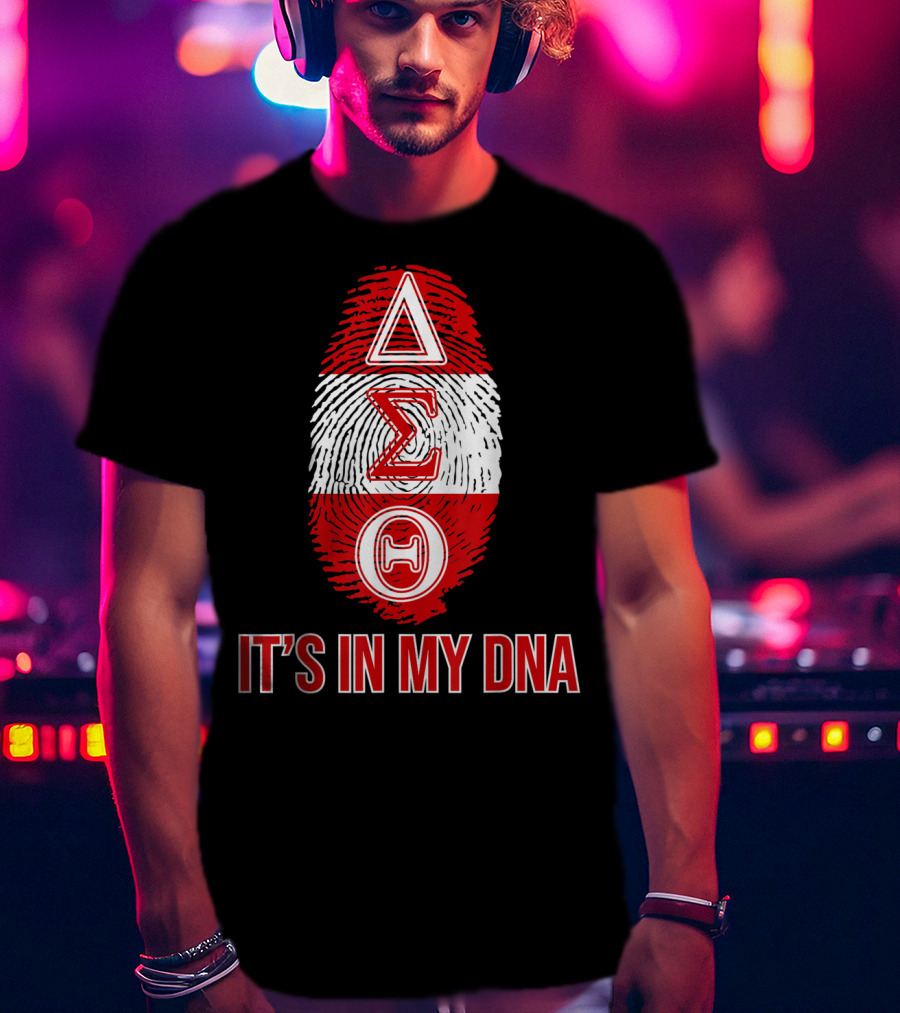 Delta Sigma Theta It's In My DNA Fingerprint T-Shirt