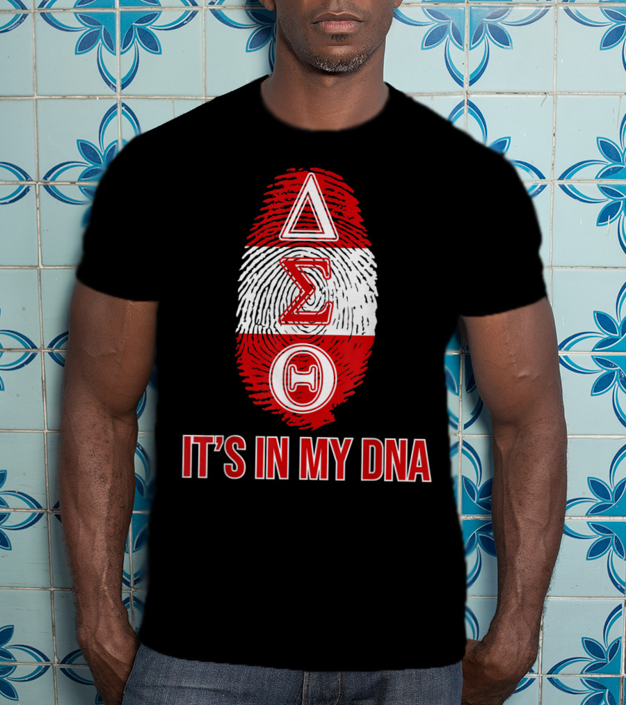 Delta Sigma Theta It's In My DNA Fingerprint T-Shirt