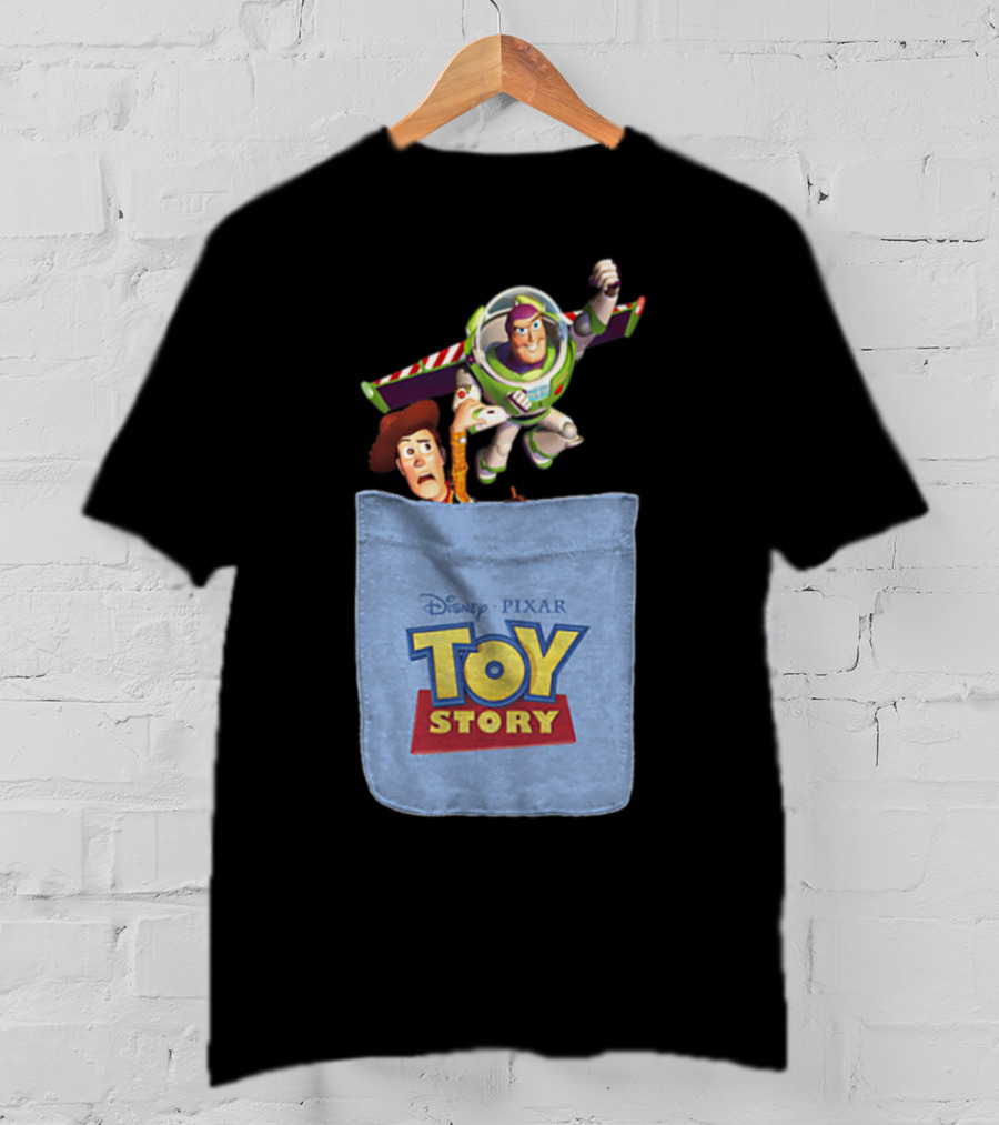Disney Pixar Toy Story Buzz And Woody Pocket T-Shirt