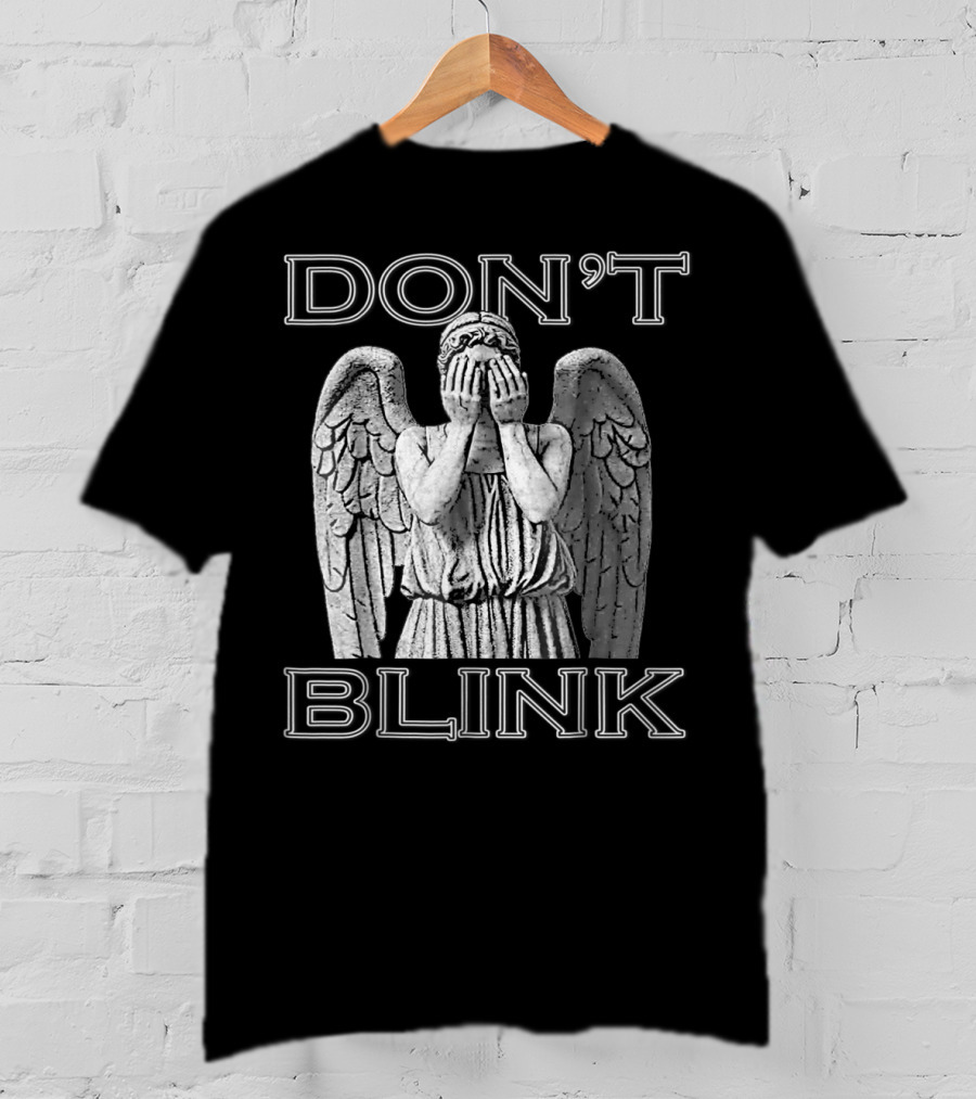 Weeping Angel Don't Blink Doctor Who Statue T-Shirt
