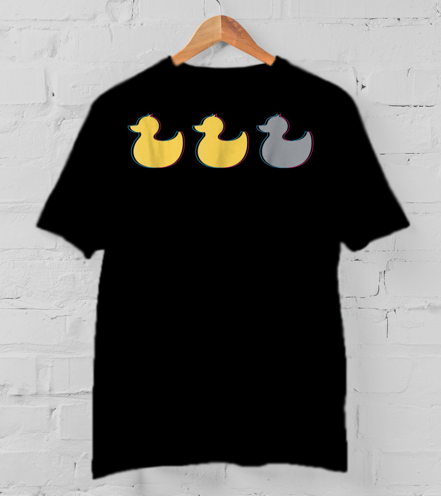 Rubber Duck Trio Yellow Gray Minnesota T-Shirt