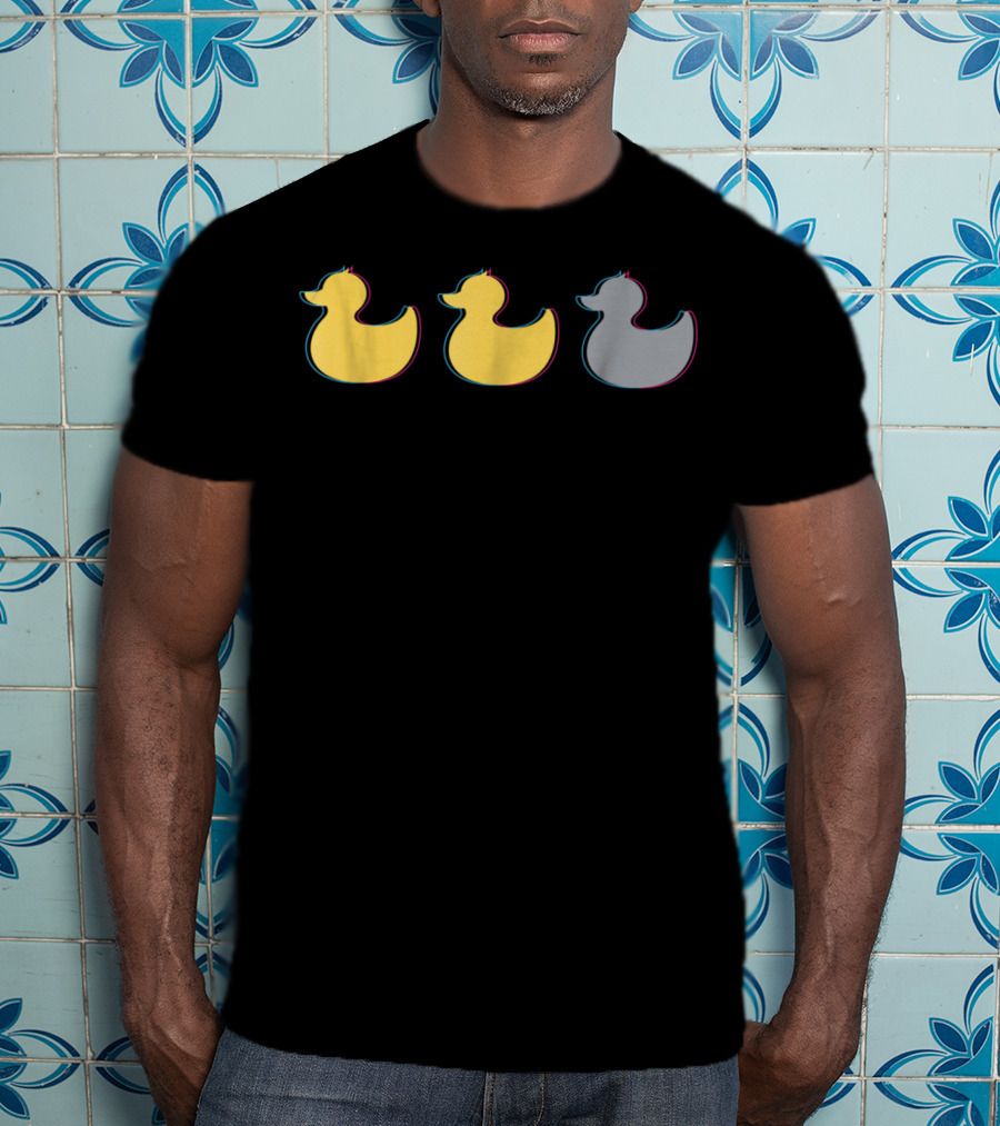 Rubber Duck Trio Yellow Gray Minnesota T-Shirt