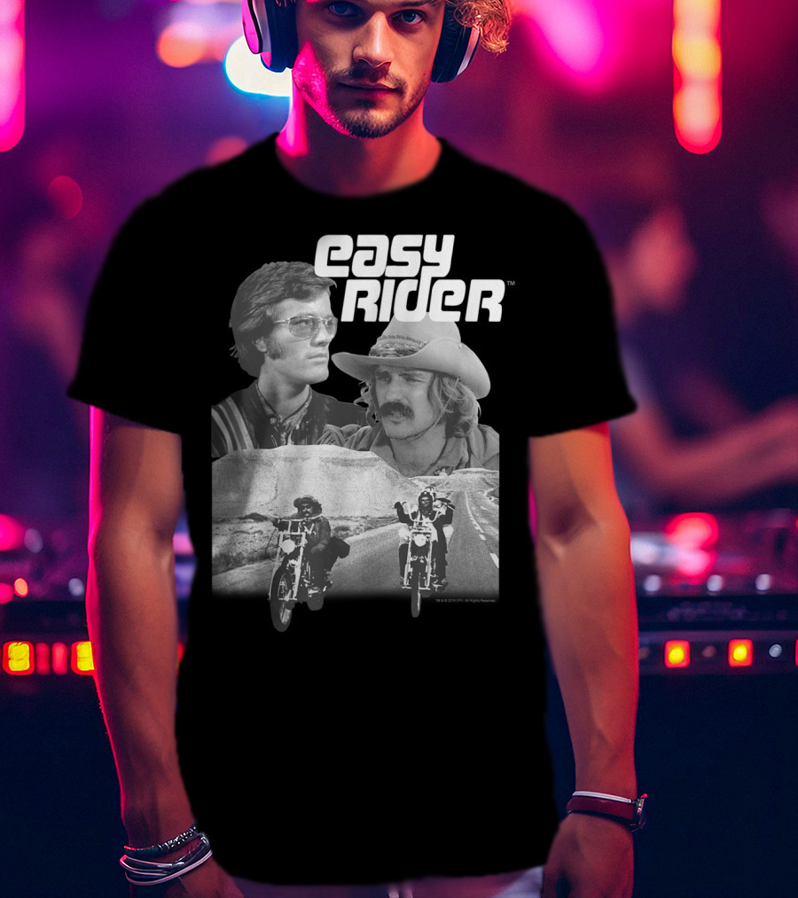 Easy Rider Fonda Hopper Motorcycles Road Adventure T-Shirt