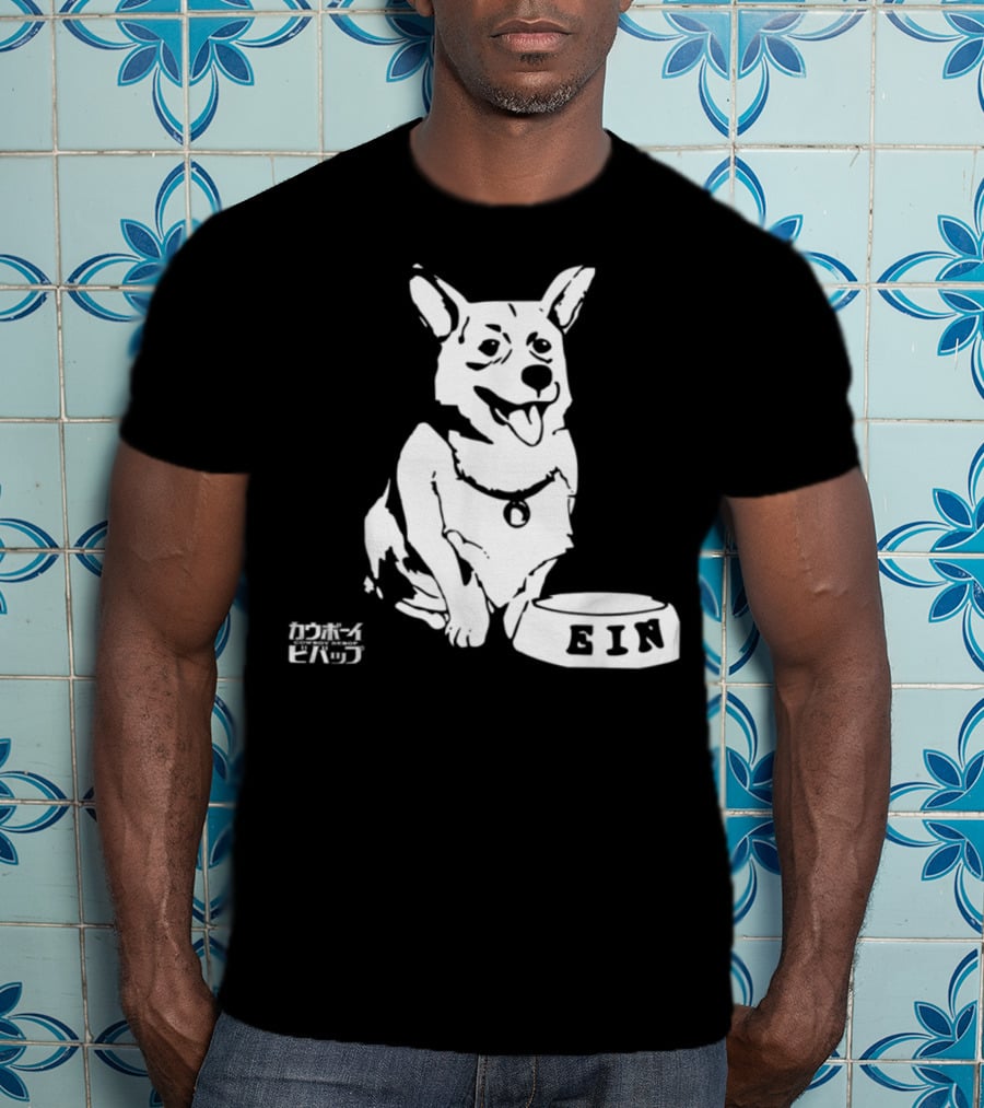 Ein Cowboy Bebop Corgi Anime Character Fan Favorite T-Shirt