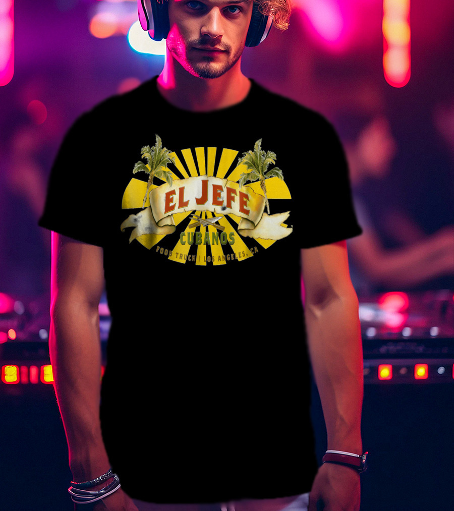 El Jefe Cubanos Food Truck Los Angeles CA T-Shirt