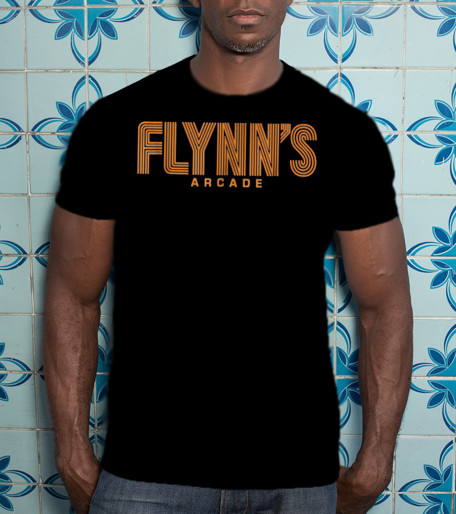 Flynn's Arcade Retro Neon Stripe T-Shirt