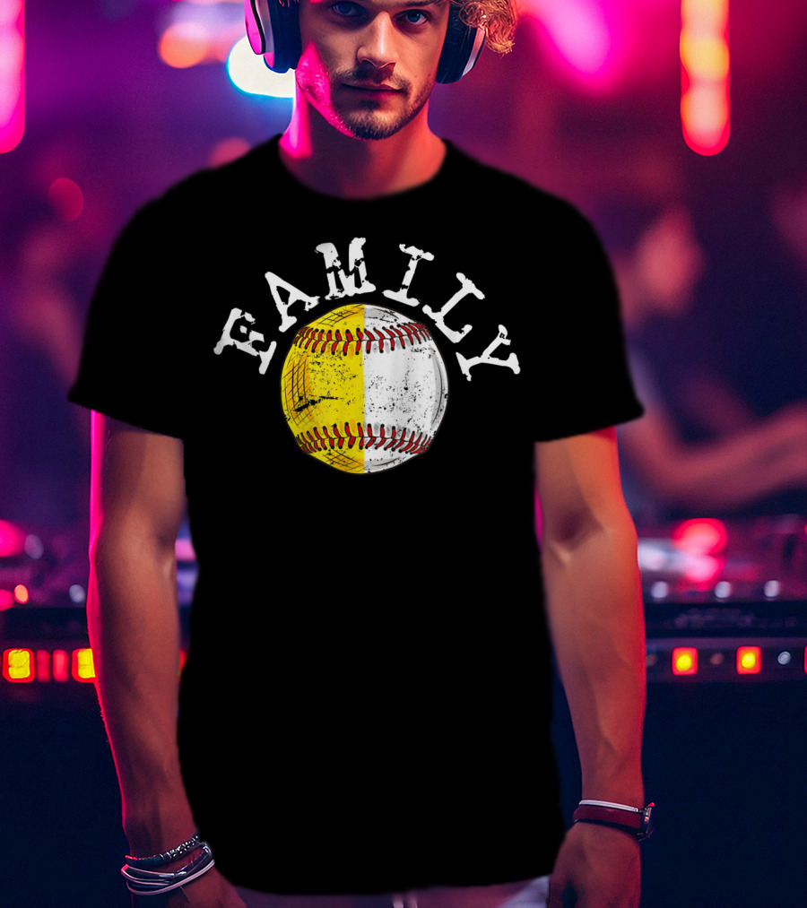 Family Funny Baseball Softball T-Shirt