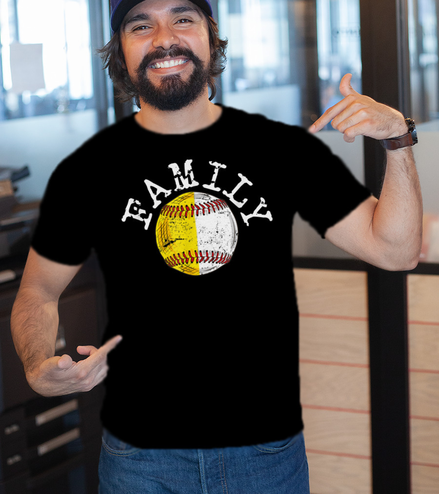 Family Funny Baseball Softball T-Shirt
