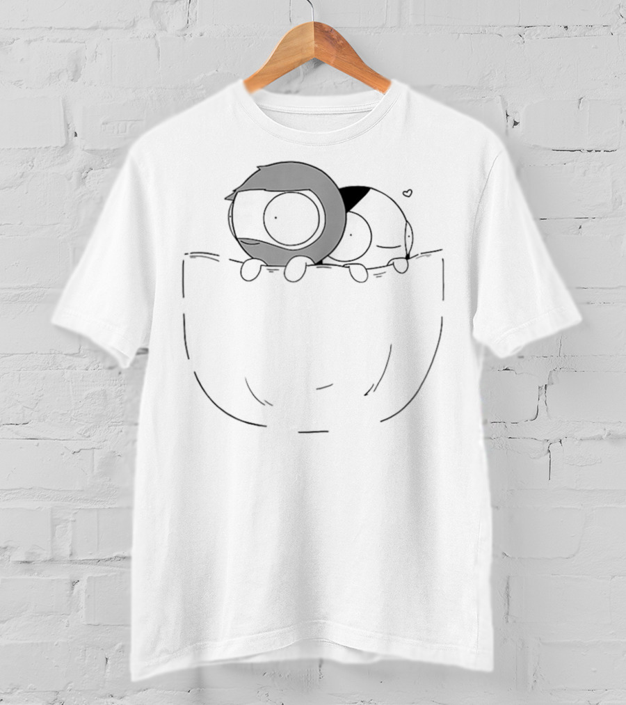 Funny Catana And John In Pocket Cuddles T-Shirt
