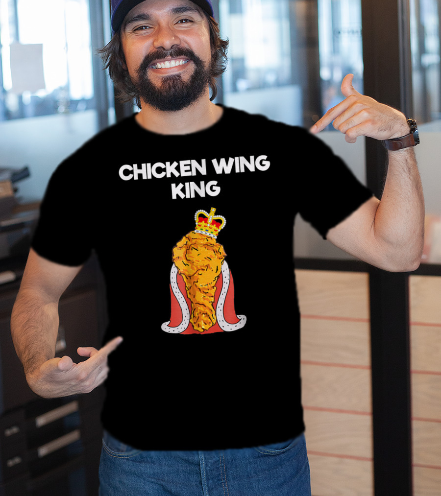 Chicken Wing King Royalty Humor T-Shirt