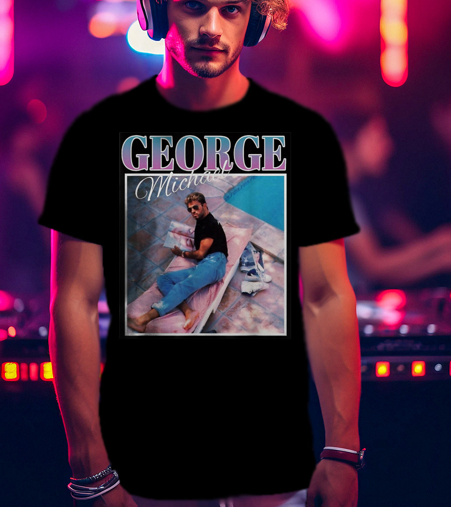 GEORGE Michael Poolside Style T-Shirt