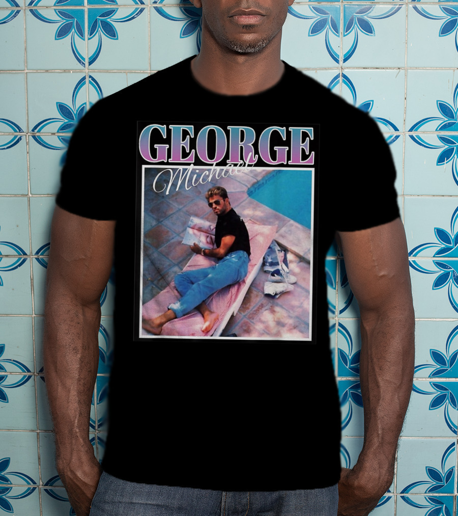 GEORGE Michael Poolside Style T-Shirt