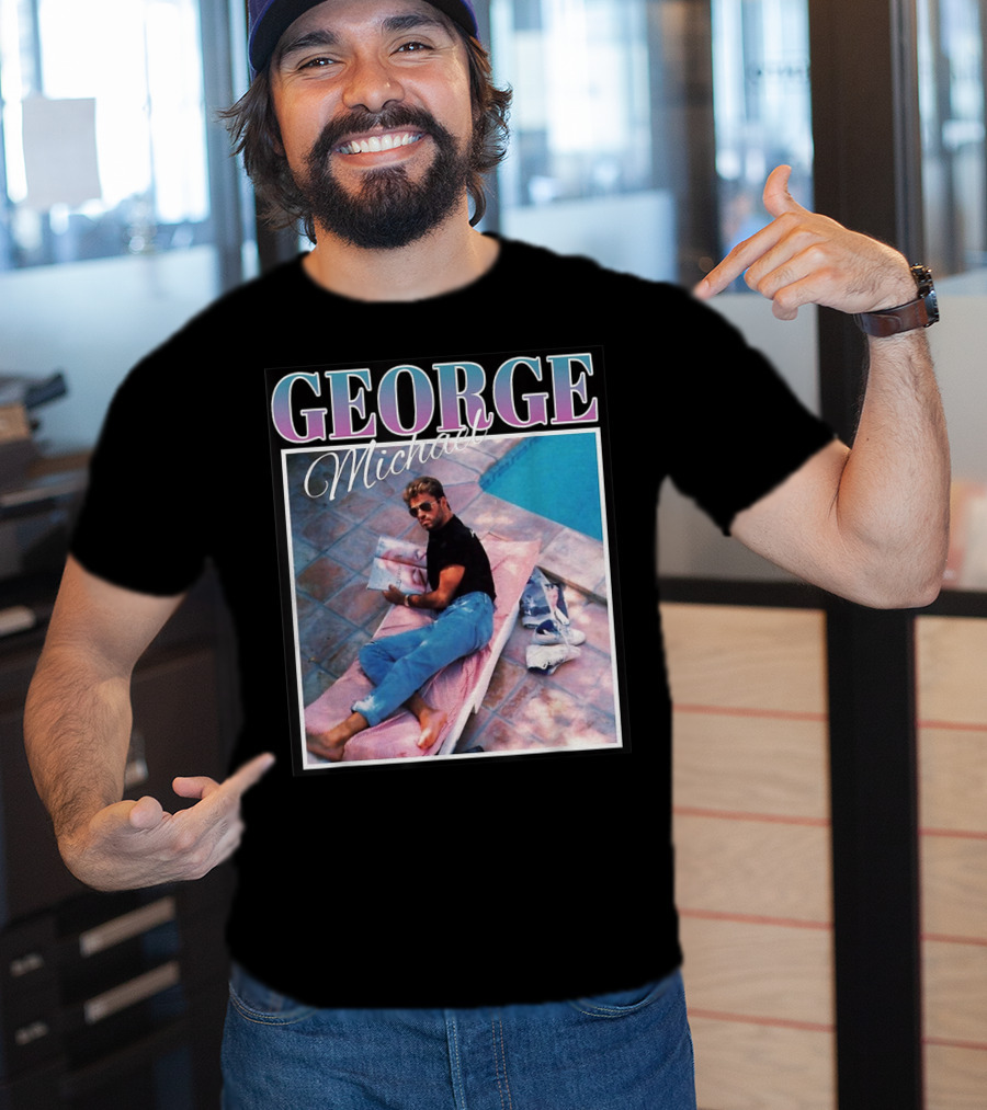 GEORGE Michael Poolside Style T-Shirt