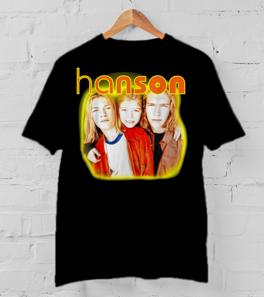 Hanson Band Members Vibrant Yellow Orange Aura T-Shirt