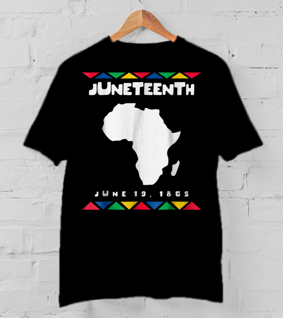 Juneteenth June 19 1865 Africa Map Emancipation Day T-Shirt