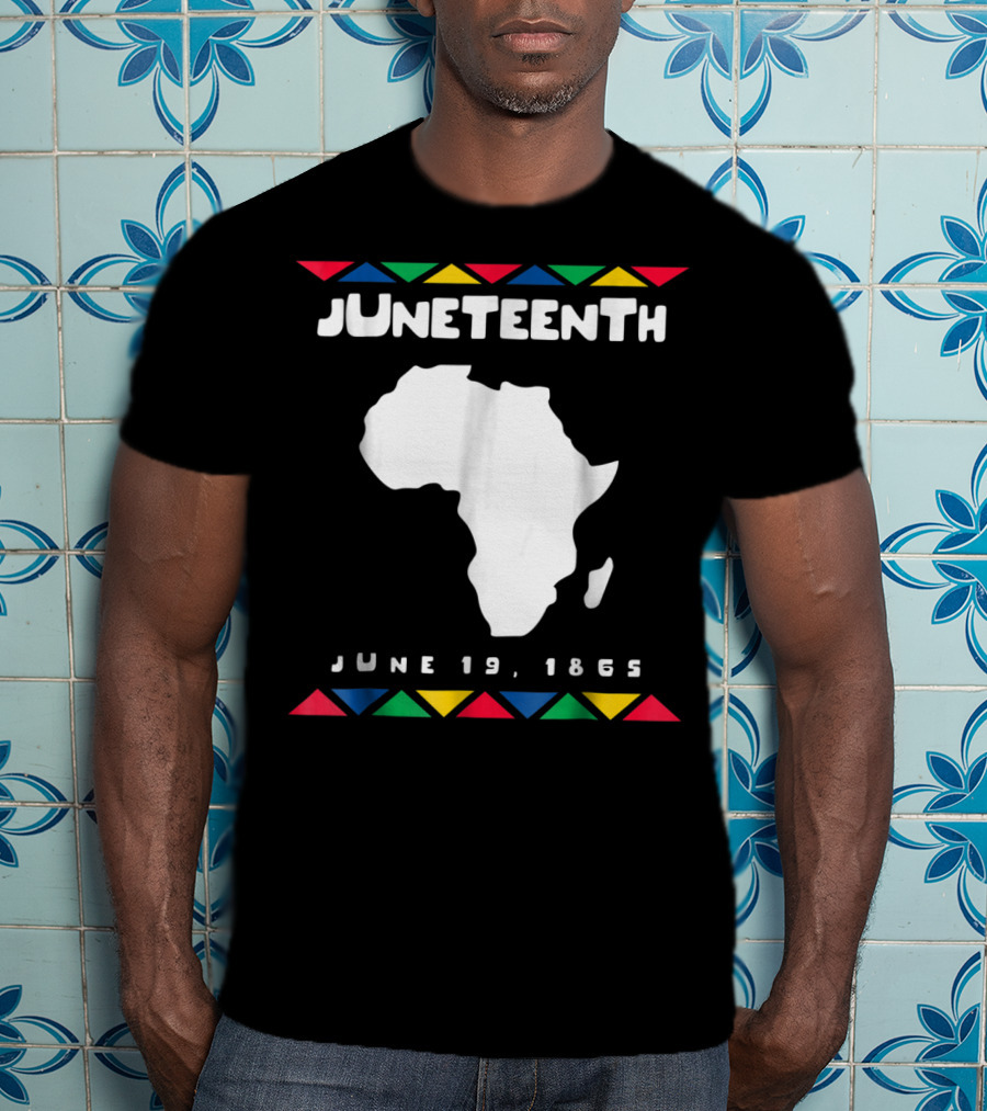 Juneteenth June 19 1865 Africa Map Emancipation Day T-Shirt