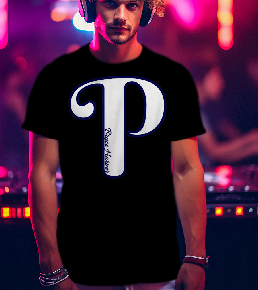 Bryce Harper Philadelphia Baseball Logo P T-Shirt