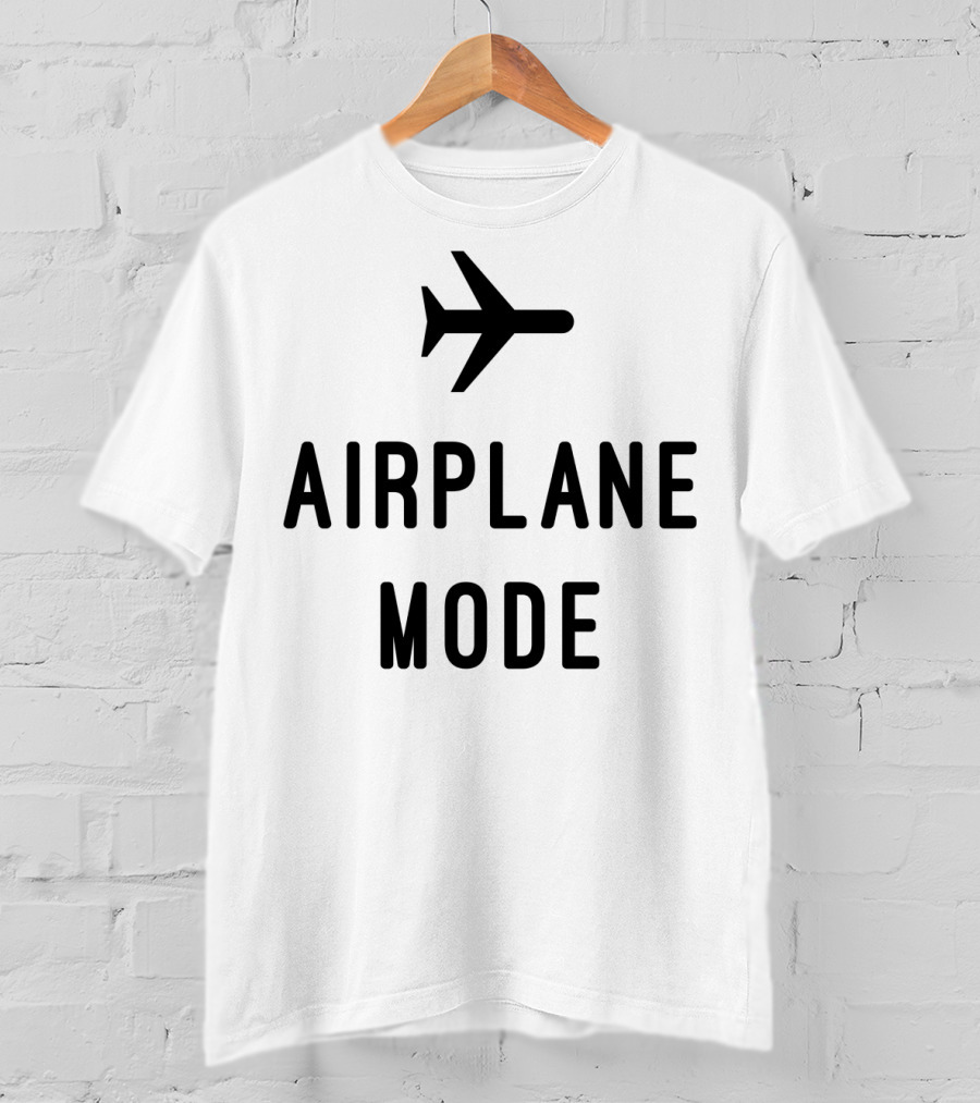 Airplane Mode Iconic Plane Symbol T-Shirt