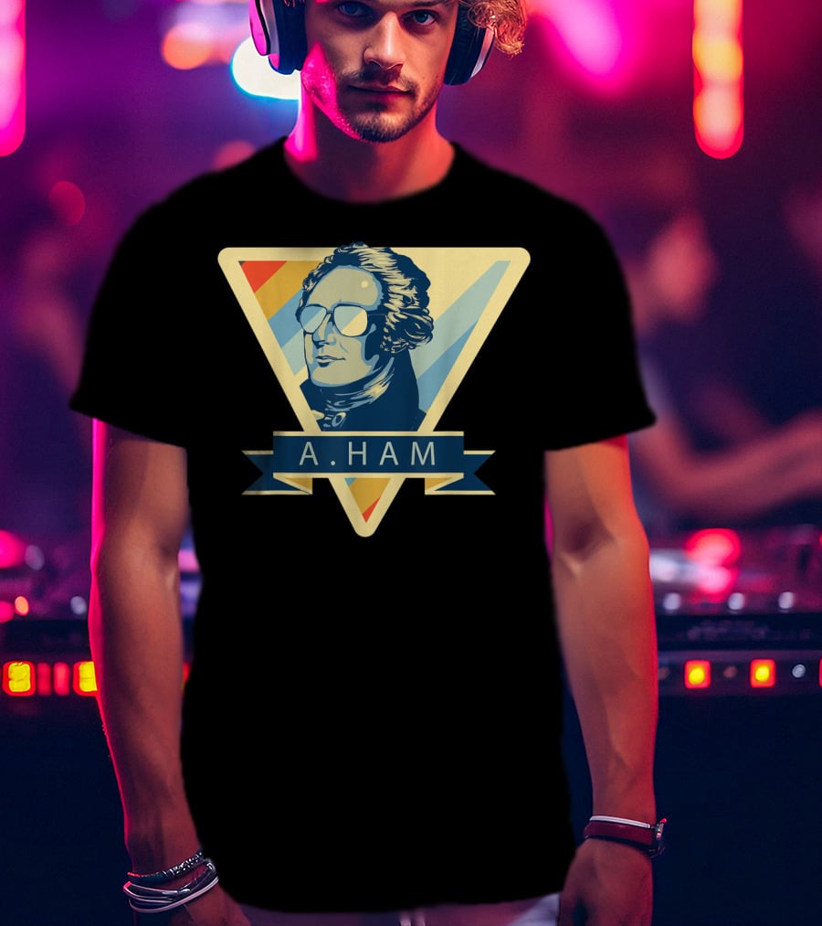 Alexander Hamilton A Ham Triangle Sunglasses Motif T-Shirt