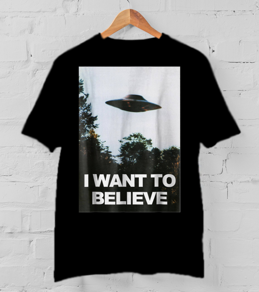 Alien UFO Hunter I Want To Believe T-Shirt