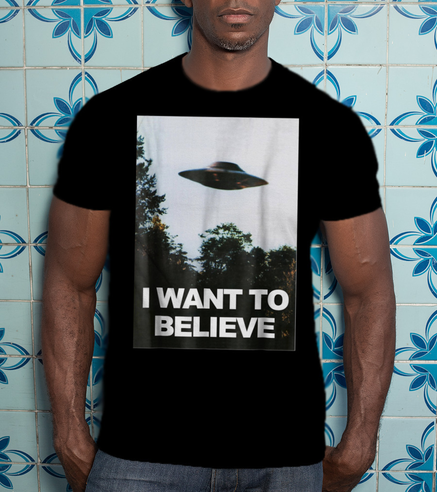 Alien UFO Hunter I Want To Believe T-Shirt