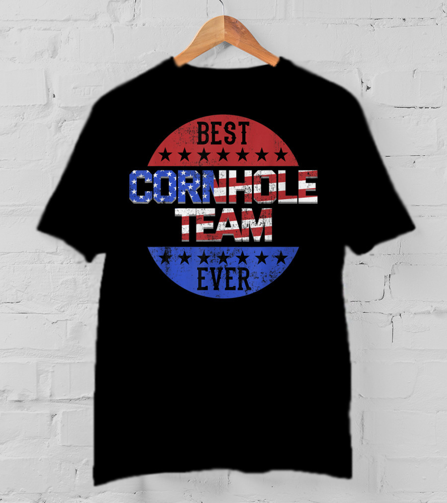 Best Cornhole Team Ever Bean Bag Toss Game T-Shirt