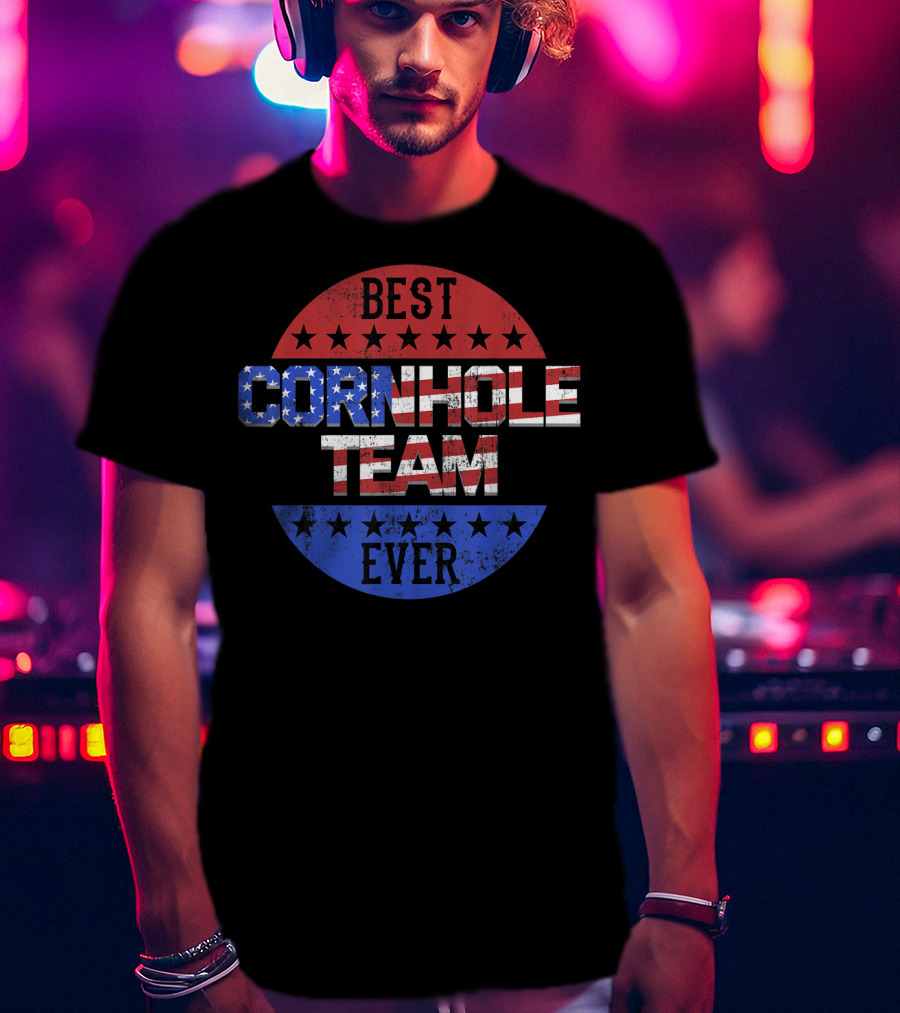 Best Cornhole Team Ever Bean Bag Toss Game T-Shirt