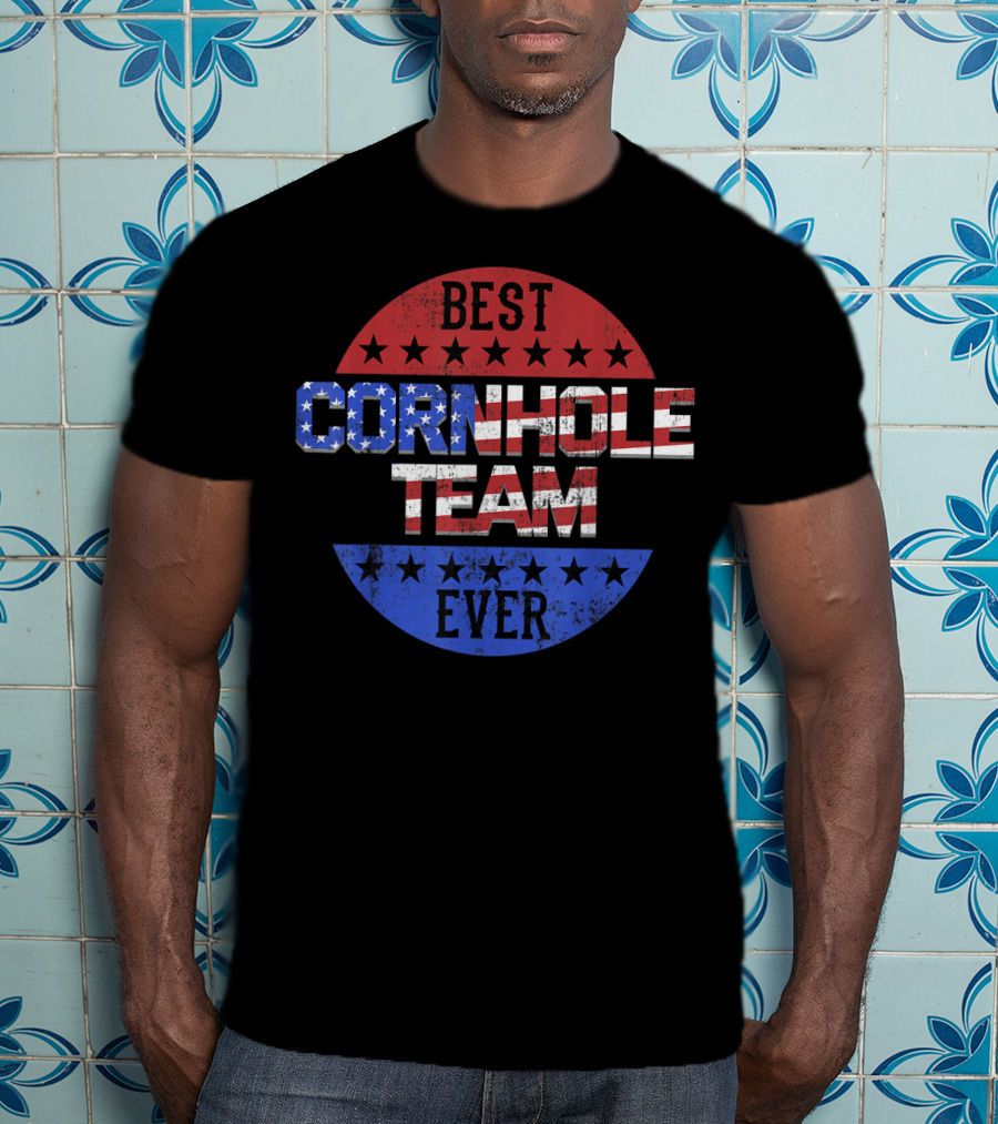 Best Cornhole Team Ever Bean Bag Toss Game T-Shirt