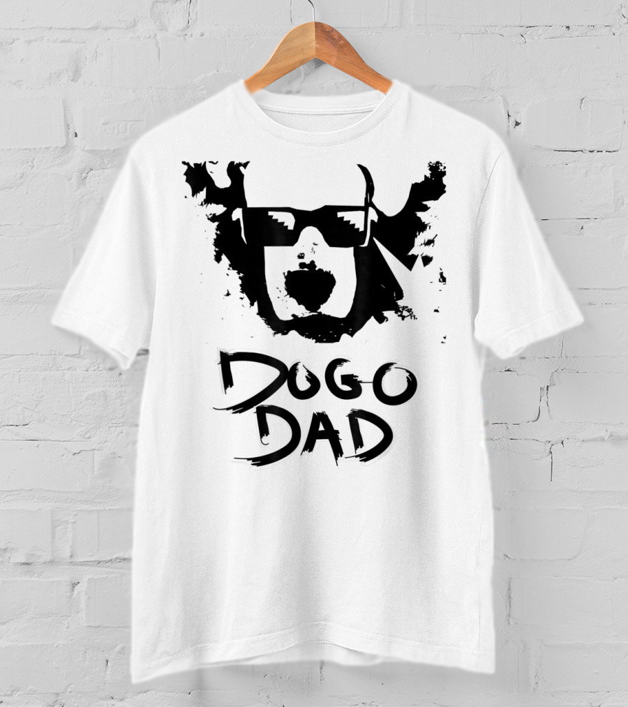 Dogo Dad Dogo Argentino Sunglasses T-Shirt