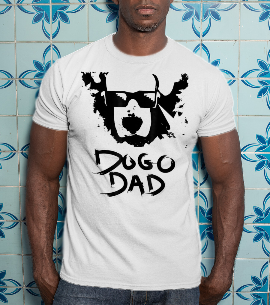 Dogo Dad Dogo Argentino Sunglasses T-Shirt