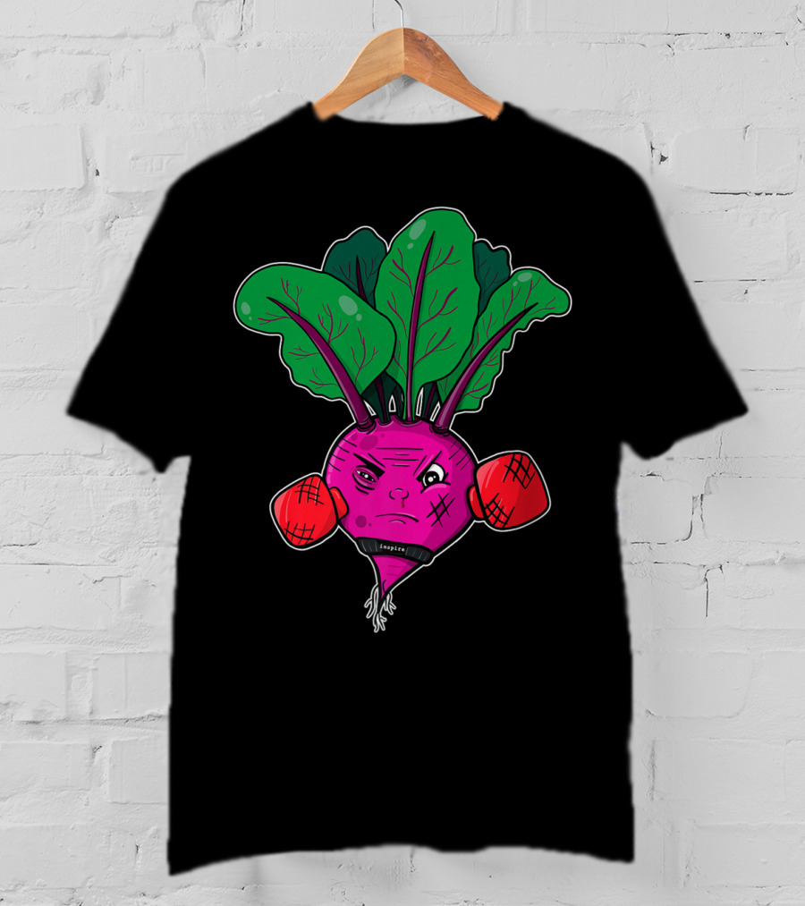 Beet Boxer Vegan Vegetable Empirical Dad Joke Pun T-Shirt
