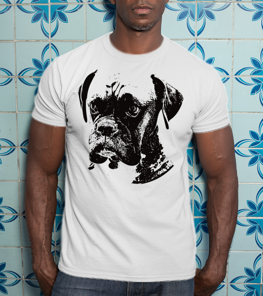 Boxer Dog Face Boxer Mom Or Dad T-Shirt