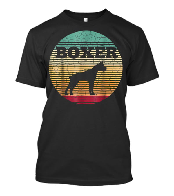 Boxer Dog Vintage Boxer Mom Boxer Dad T-Shirt