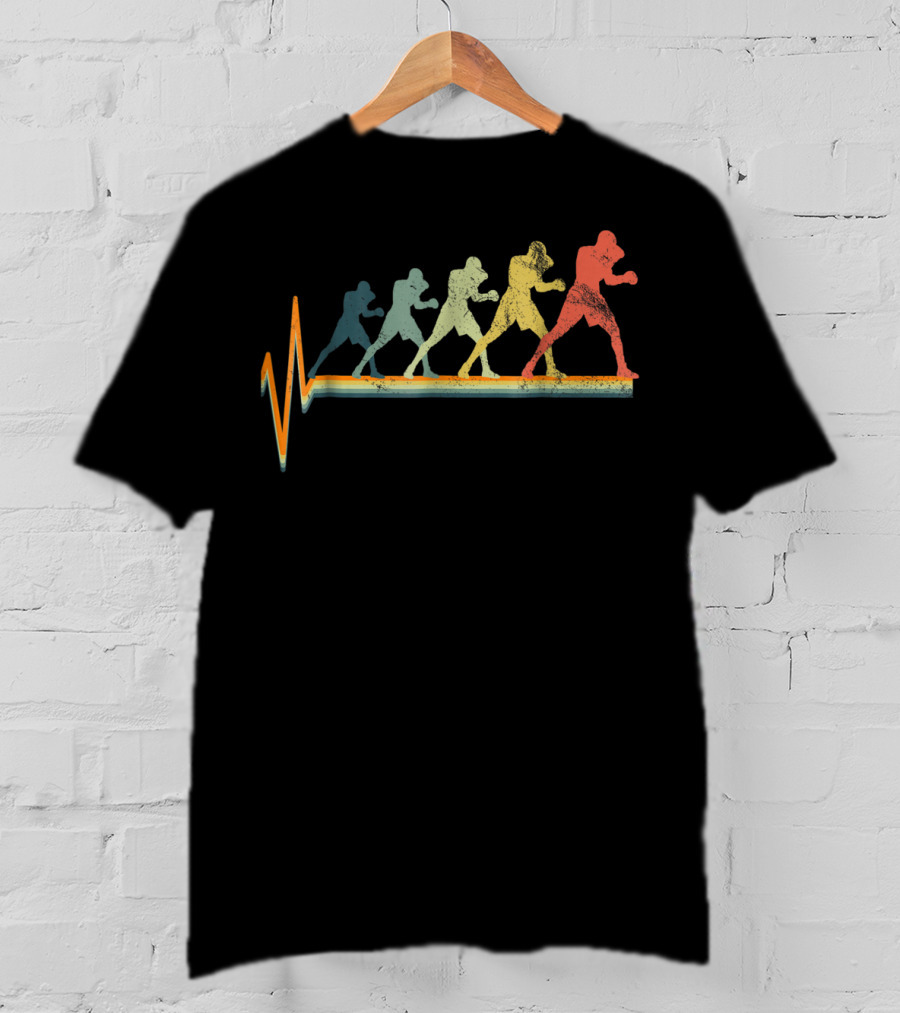 Heartbeat Boxing Evolution Fighter Love T-Shirt